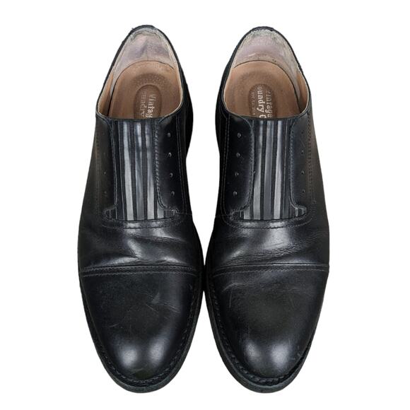 Vintage Foundry Co The Rossi Dress Shoes Leather Black Slip On Oxford Size 11 main image 7